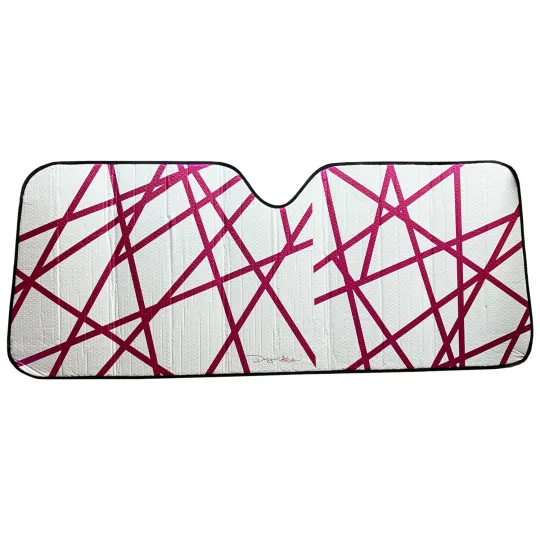 Discover Metallic Pink Car Sun Shade for Front Windshield