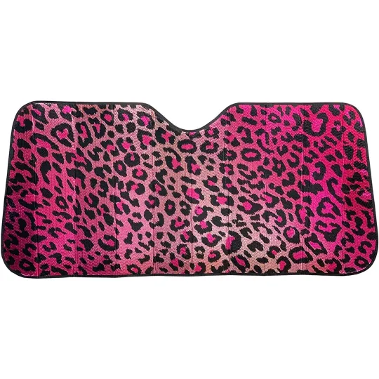 Discover Pink Leopard Car Sun Shade