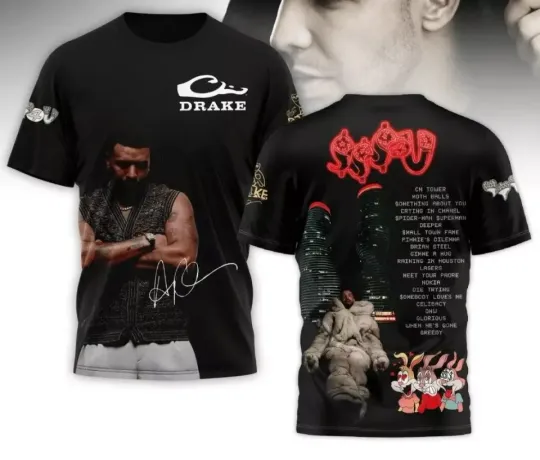 Discover Drake CN Tower Signature 3D T-Shirt