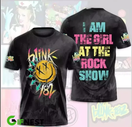 B182 I Am The Girl At The Rock Show 3D T-shirt