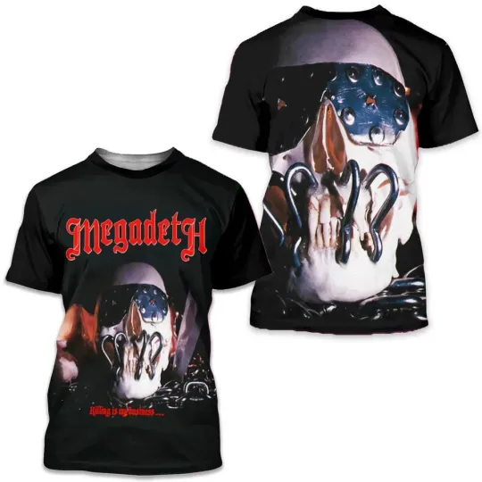 Discover Megadeth Killing Is My Business And Business Is Good Album Cover 3D T-shirt