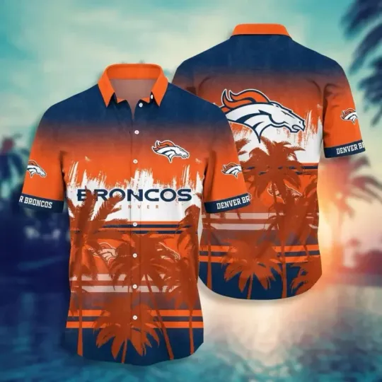 Discover Denver Football Beach Vibes Hawaiian, Gift For Fans, Gift For Friends