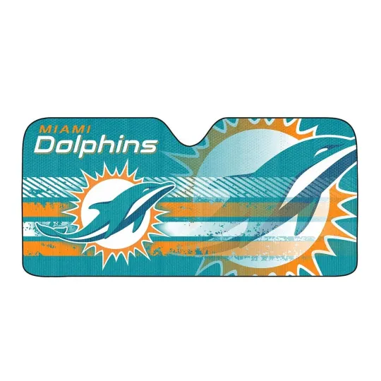 Miami Dolphins Front Window Sun Shade