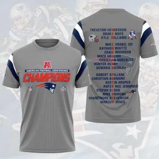 Discover New Englandd Patri0T Champions 2026 3D T-Shirt Sport