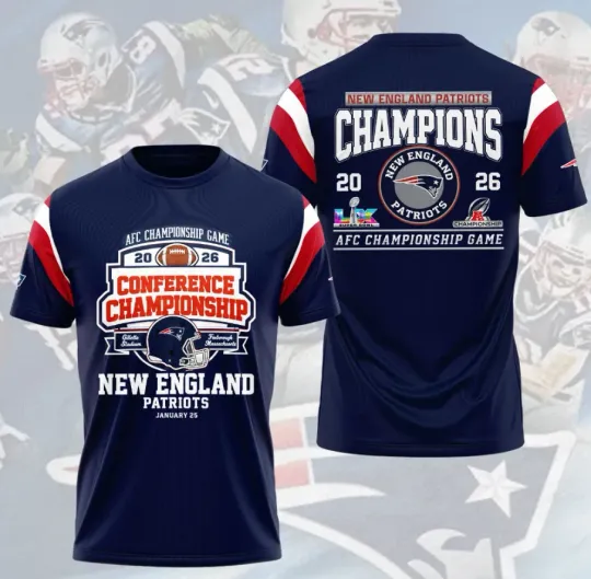 Discover New Englandd Patriot1 Champions 2026 3D T-Shirt Sport Gift