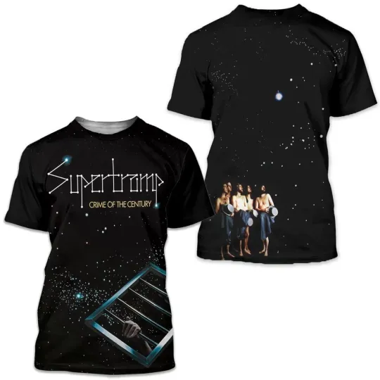 Discover Supertramp CRIME OF THE CENTURY Gift For Fans 3D T-shirt