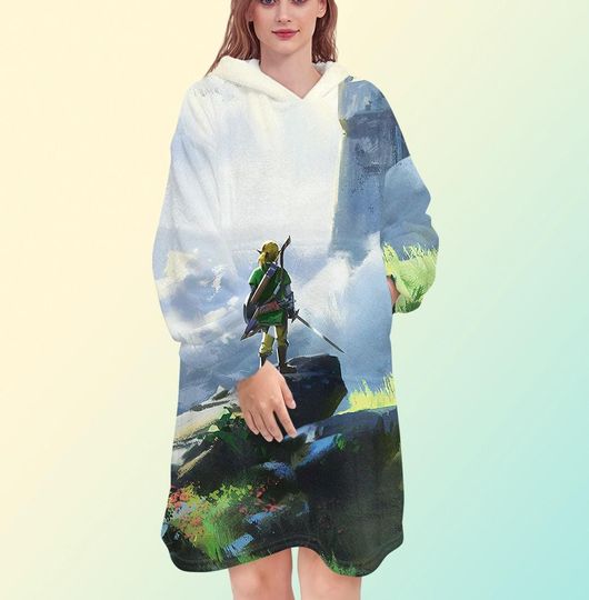 The Legend of Zelda Blanket Hoodie, Breath of the Wild Blanket Hoodie