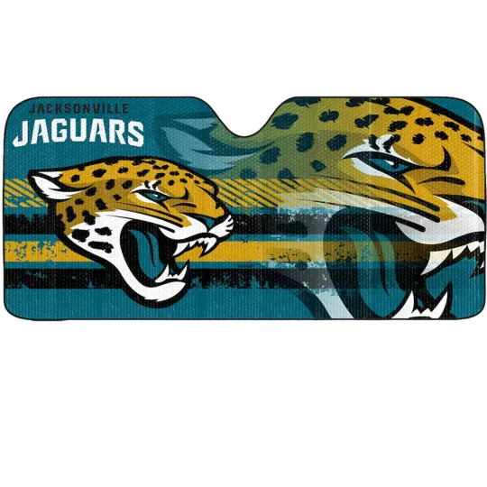 Discover New Football Jacksonville Jaguars Front Window Folding Sun Shade 58" x 27"