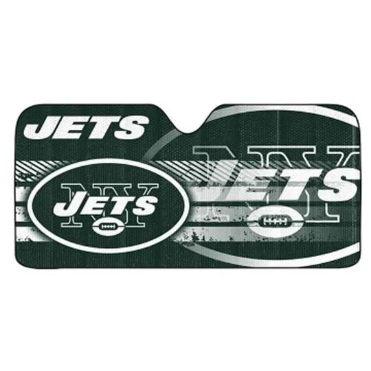 Discover New Football New York Jets Front Window Folding Sun Shade 58" x 27"