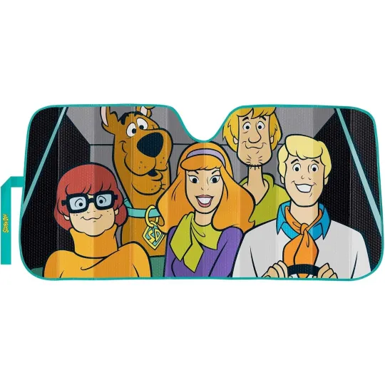 Discover NEW Warner Bros Scooby-Doo Where Are You Accordion Bubble Sun Shade 58" x 27"