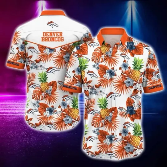 Discover Denver Football Tropical Pineapple Hawaiian Gift For Fans, Gift For Friends