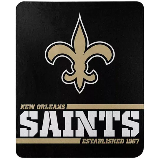 New Orleans Saints Football Fleece Blanket