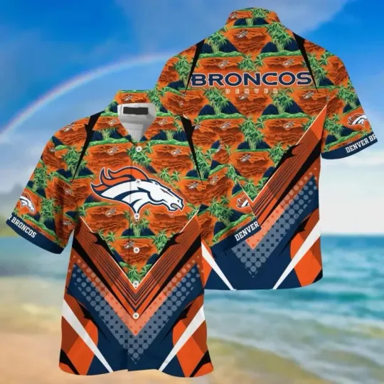 Discover Denver Football Tropical Vibe Hawaiian Gift For Fans, Gift For Friends