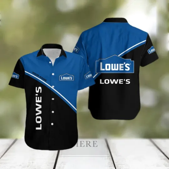 Discover lowe s Personalized Name Bright Logo Aloha Hawaiian Beach Shirt For Summer