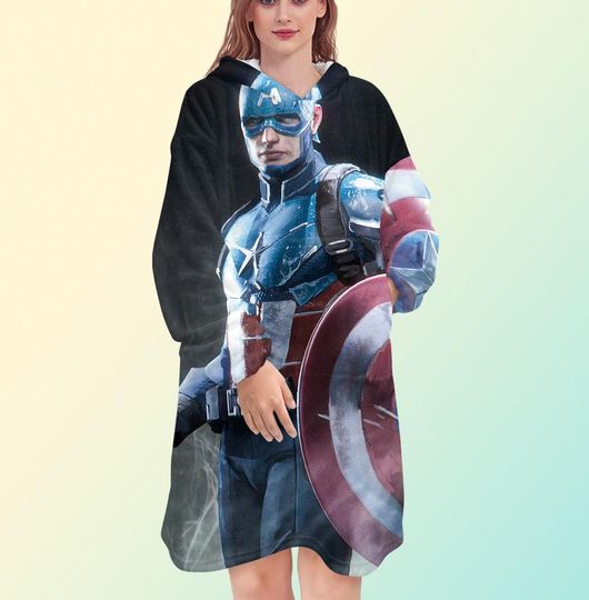 Captain America Blanket Hoodie