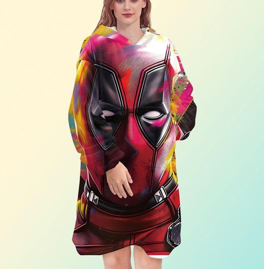 Discover Deadpool Blanket Hoodie