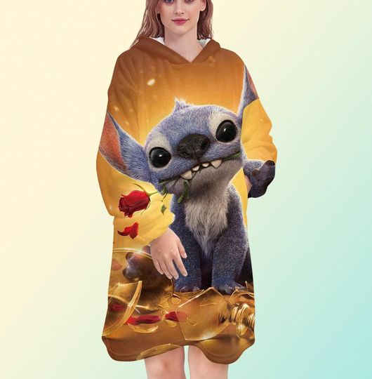 Discover Disney Lilo and Stitch Blanket Hoodie