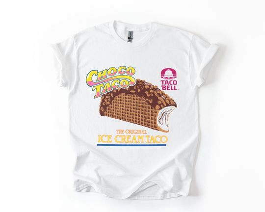 Taco Bell Choco Taco T-Shirt, 90s Nostalgia, VTG Reprint, Adult Unisex