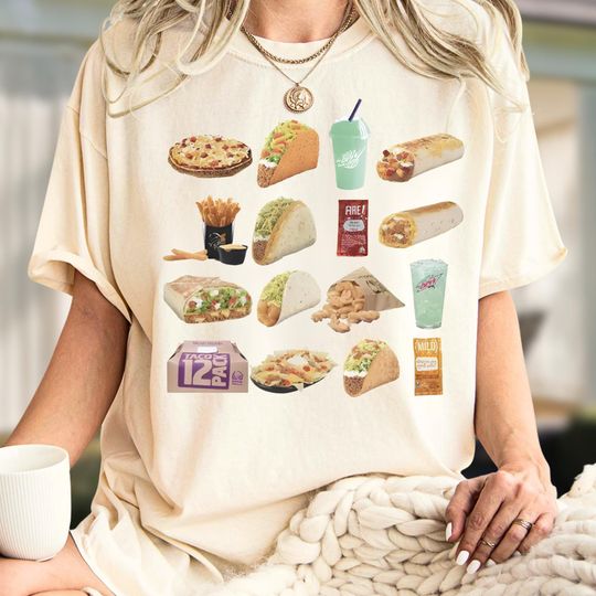 Taco Bell Crewneck Sweatshirt Unisex Fast Food Fashion