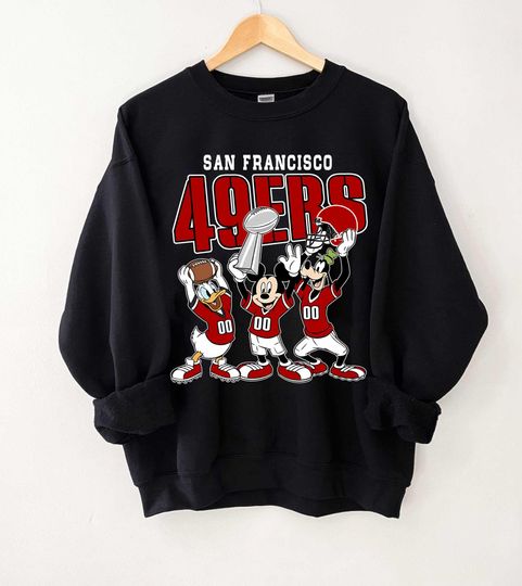 Discover Football Team Mickey & Friends Sweatshirt, Matching Disney Cartoon Shirt, Football Fan Gift