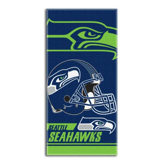 Discover Seattle Football Beach Towel