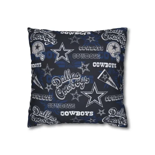 Dallas Cowboys Spun Throw Pillowcase