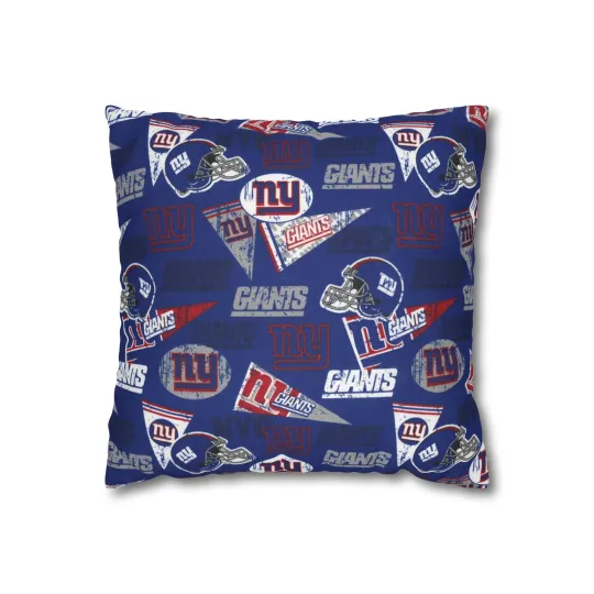 Discover New York Giants Spun Throw Pillowcase