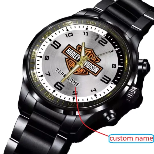 Discover Personalized Harley H davidson Steel Band Watch for Men