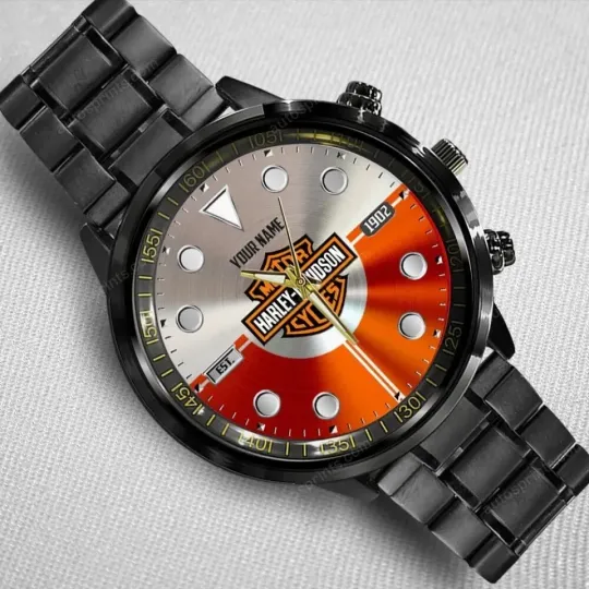 Discover Personalized Haarleyy Davidson Steel Band Watch for Men