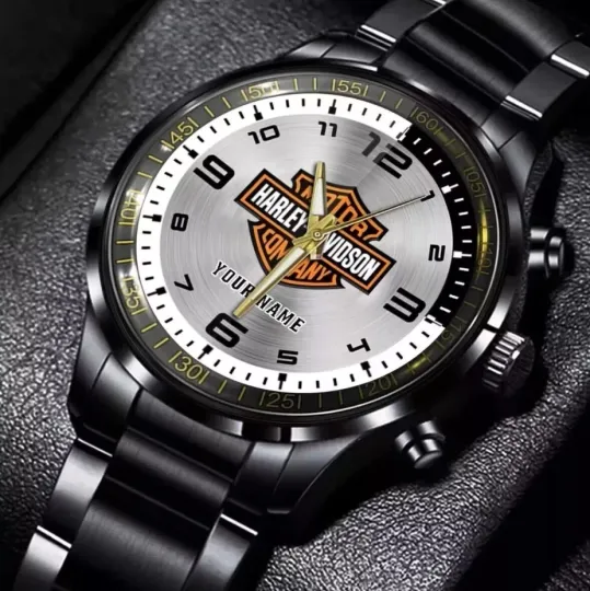 Discover Personalized Haarleyy Davidson Steel Band Watch for Men