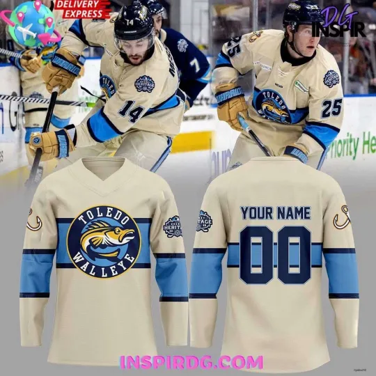 Discover Personalized Toledo Walleye Hockey Shirt Hockey Heritage