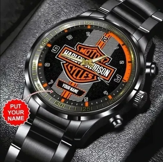 Discover Personalized Haarleyy Davidson Steel Band Watch for Men
