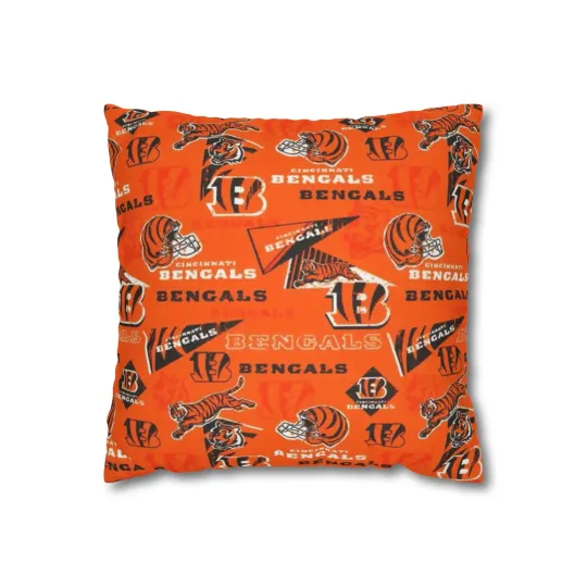 Cincinnati Bengals Spun Square Pillowcase