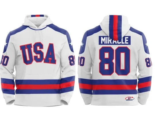 Discover U.S.A Hockey Miracle on Ice 1980 3D Hoodie Unisex