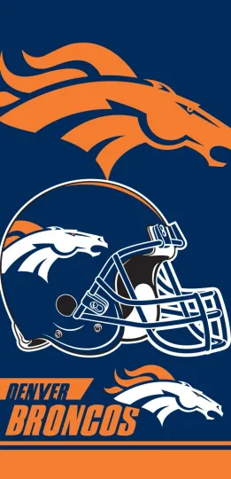 Discover Denver Football Beach Towel