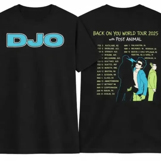 Discover DJO Tour 2026 T-Shirt, Indie Alternative Concert Shirt, Back On You World Tour