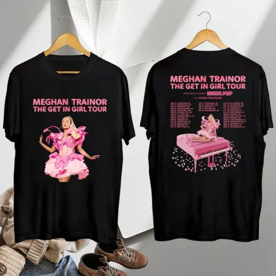 Discover Meghan Trainor Graphic Shirt, Meghan Trainor The Get In Girl Tour 2026 Shirt