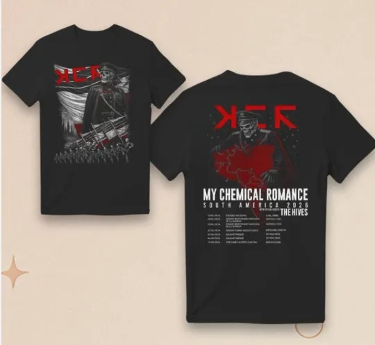 Merch MCR South America Tour 2026 T-Shirt