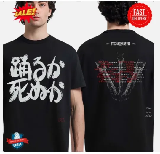 Ld ga The Mayhem Ball Tour 2025 2026 Japan T-Shirt