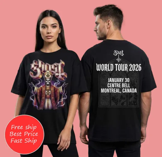 Discover Ghost World Tour 2026 January 30 2026 Centre Bell Montreal Canada Concert Shirt