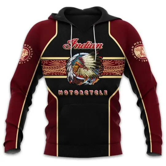 Discover Indian Motorcycles 3D All Over Printed Hoodie Men Women