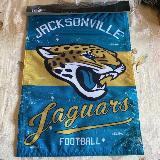 Discover Jacksonville Jaguars Vintage Garden Flag, New, 12x18”, Retro Style
