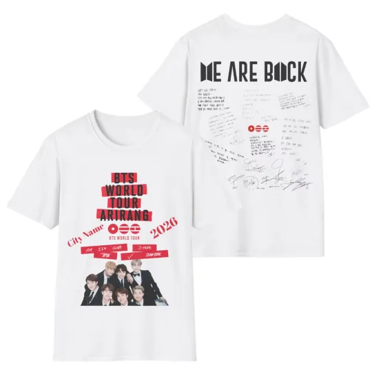 BTS World Tour 2026 K-Pop ARMY Graphic T-Shirt