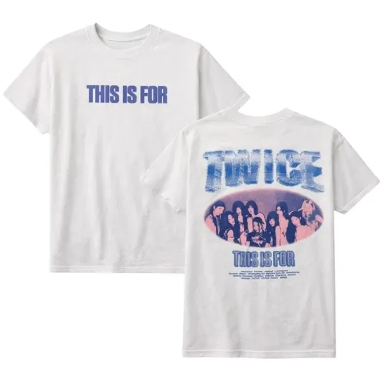 Discover TWICE 2026 Tour LA Pop-up Double Sided T-Shirt