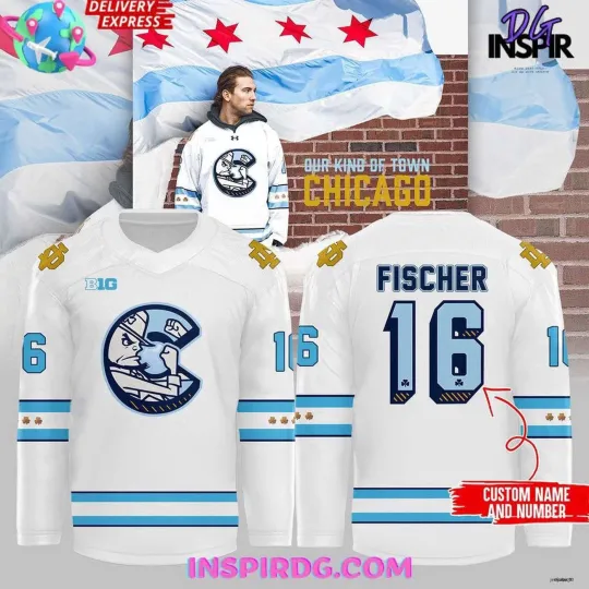Discover Personalized ND Fighting Irish Hockey Shirt Team Apparel