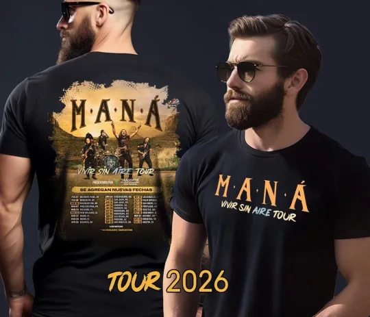 Discover Mana Tour 2026 Unisex Double Sided T-Shirt