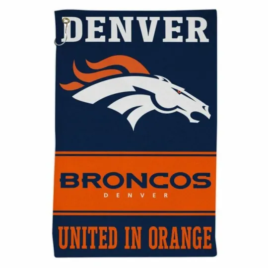 Discover Denver Broncos All-Purpose Golf Towel