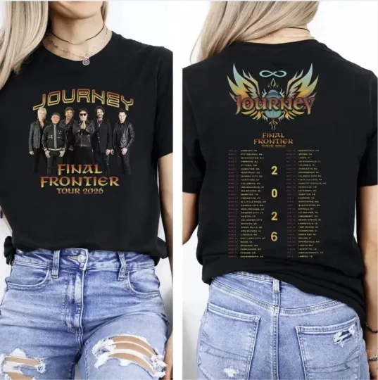 Discover Journey Band Final Frontier Tour 2026 T-shirt Vintage Rock Concert T-Shirt