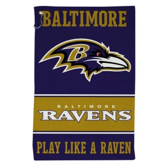Discover Baltimore Ravens Golf Towel