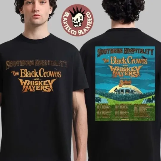 Discover The Black Crowe x Whiskey Myers 2026 Tour Dates Two Sided T-Shirt